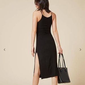 reformation ribbed sterling dress